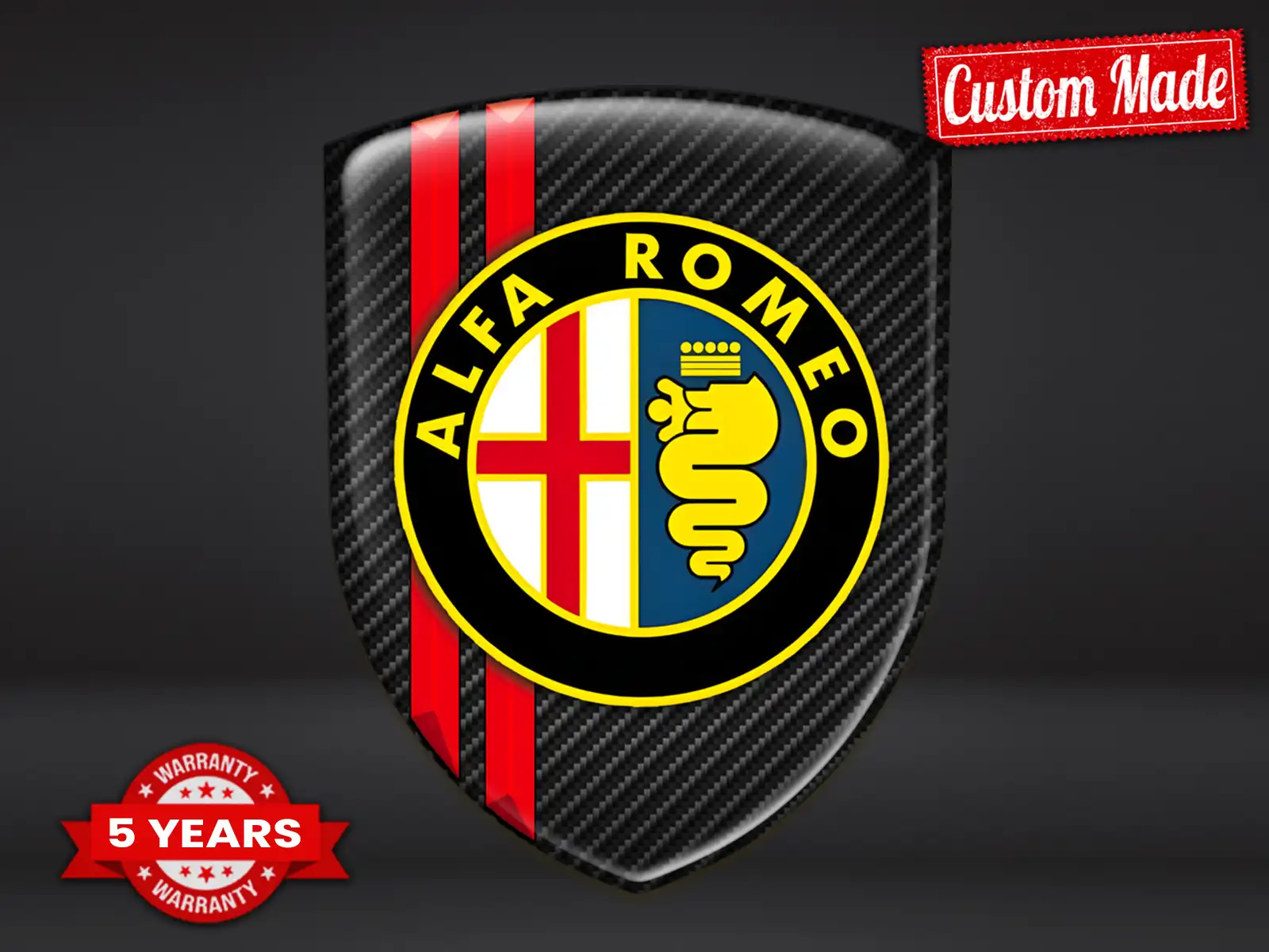 Alfa Romeo Personalisierte Logosticker Stilvoll Robust Anpassbar